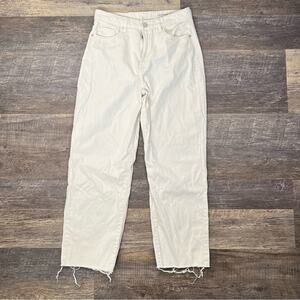 Blank NYC winter white straight leg high rise the Baxter jeans size 29 B197